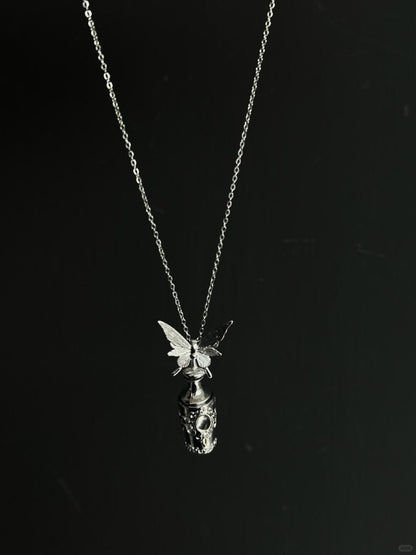 Sacred Vial | Butterfly Soul Freedom Necklace (Y2K One-of-a-Kind)