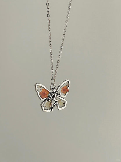 Sphenoid Girl Necklace | Vintage Butterfly Soul & Poetic Design (Limited Edition)