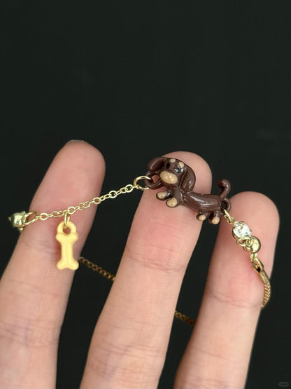 Puppy Time Bracelet | Playful Dachshund Charm (Limited Edition)