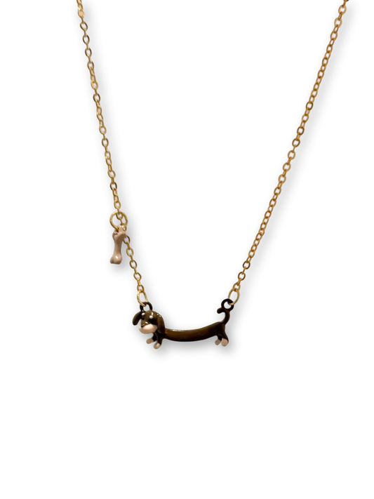 Love My Puppy Necklace | Dachshund Charm & Forever Love (Limited Edition)