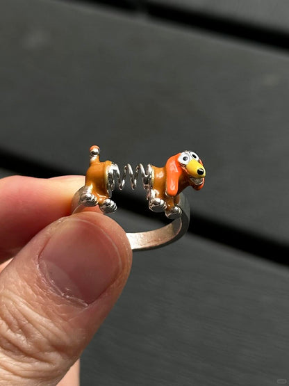 Boing Pup | Bobble Spring Dog Ring for Y2K Playful Vibes (Limited)