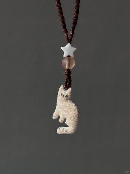 Furry Signal of Love | Winter Star Necklace (Y2K Limited)