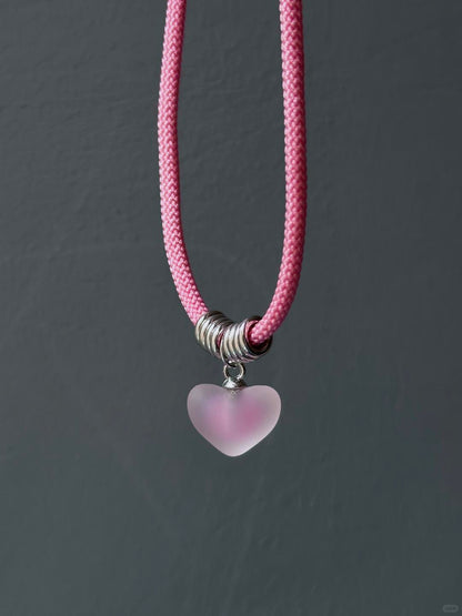 Irreplaceable | Heartbeat & Sunset Y2K-Inspired Necklace
