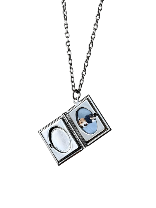 Puppy Cannot Do Without Their Owner | Openable Dog Photo Locket Necklace