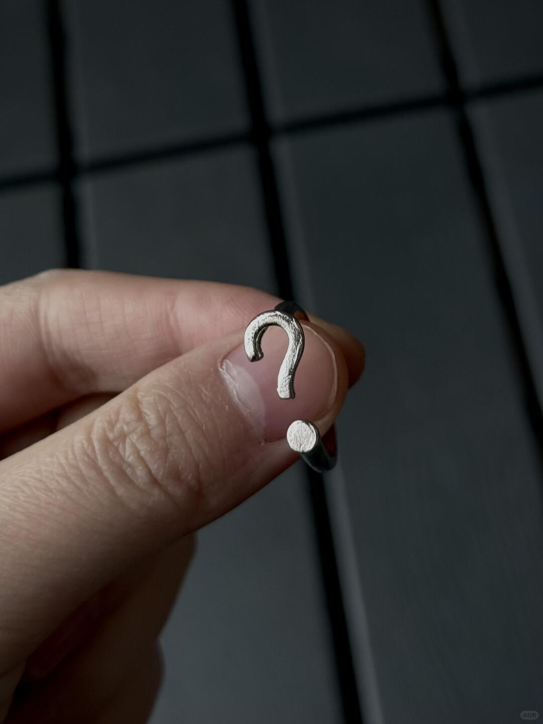 What’s It to You? | Question Mark Ring with Edge