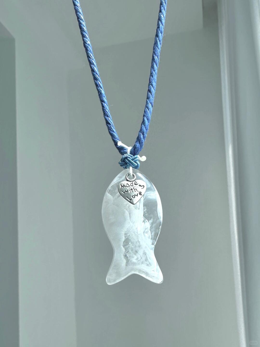 Swim Until the Sea Turns Blue Necklace | Poetic Elegance & Timeless Dreams (Limited Edition)
