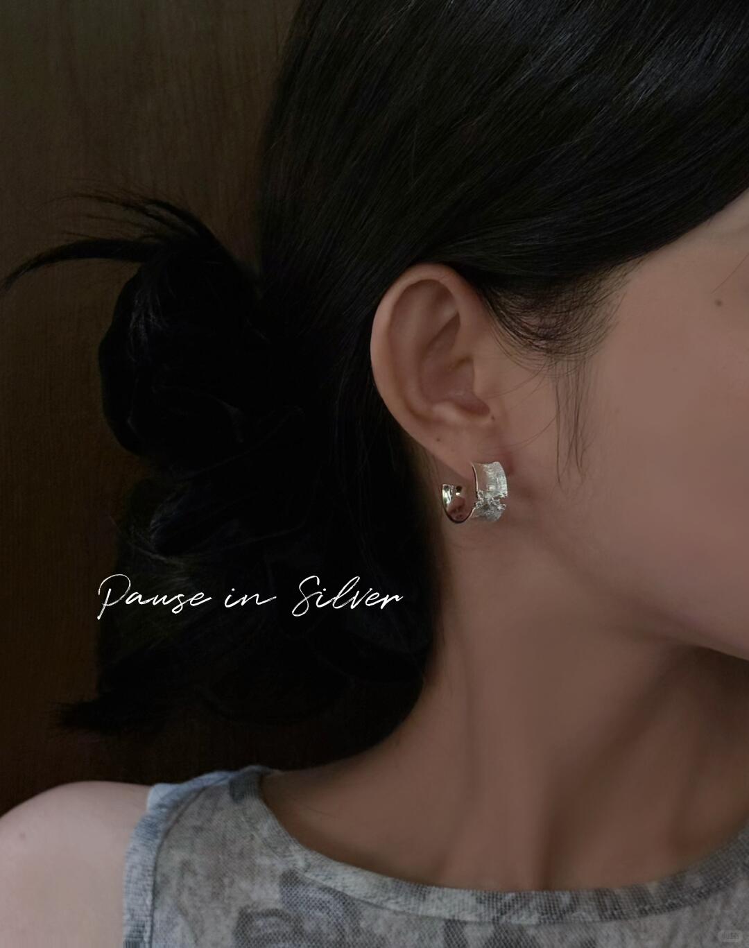 Y2Bling Pause in Silver Earrings | Pause in Silver (Limited Edition)