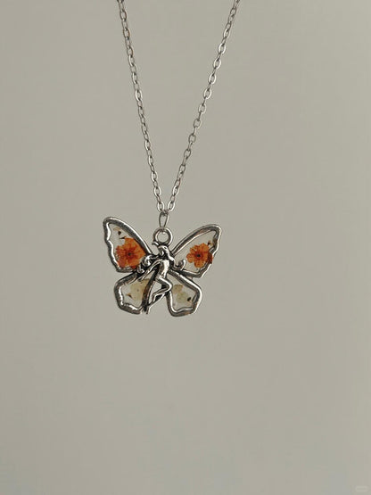 Sphenoid Girl Necklace | Vintage Butterfly Soul & Poetic Design (Limited Edition)