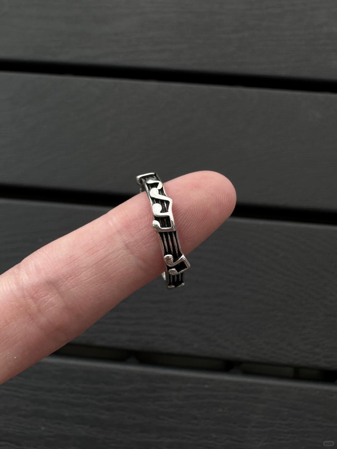 Music Heals Soul | Sheet Music Inspired Statement Ring (Y2K Limited)