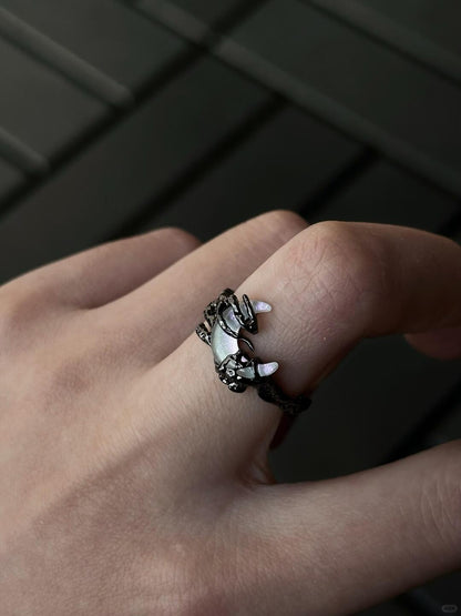 Moonbound Eternity | Violet Lunar Glow Ring (Y2K Limited)