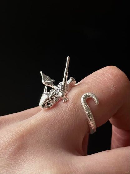 Raised a Magic Dragon | Enchanted Dragon Scale Ring (Y2K Limited)