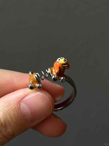 Boing Pup | Bobble Spring Dog Ring for Y2K Playful Vibes (Limited)