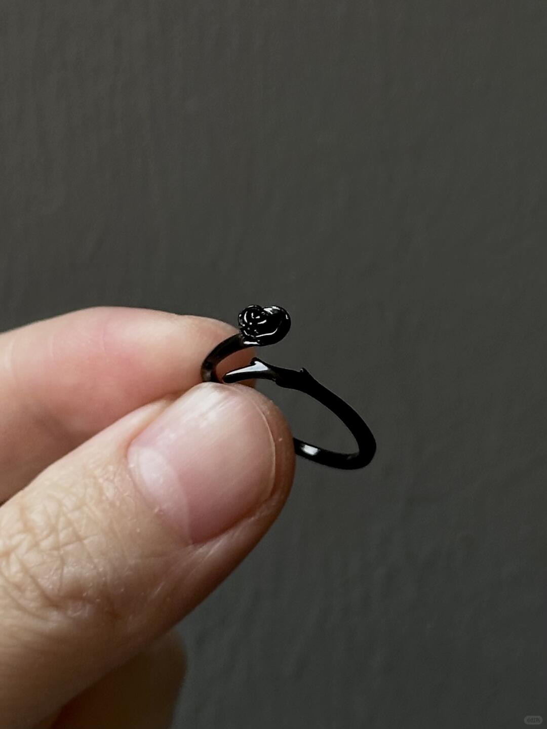 She’s a Difficult Flower | Black Rose Thorn Ring for the Beautifully Guarded