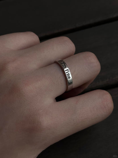 Camus | Absurdity Rules, Love Rescues | Dual-Message Handcrafted Ring