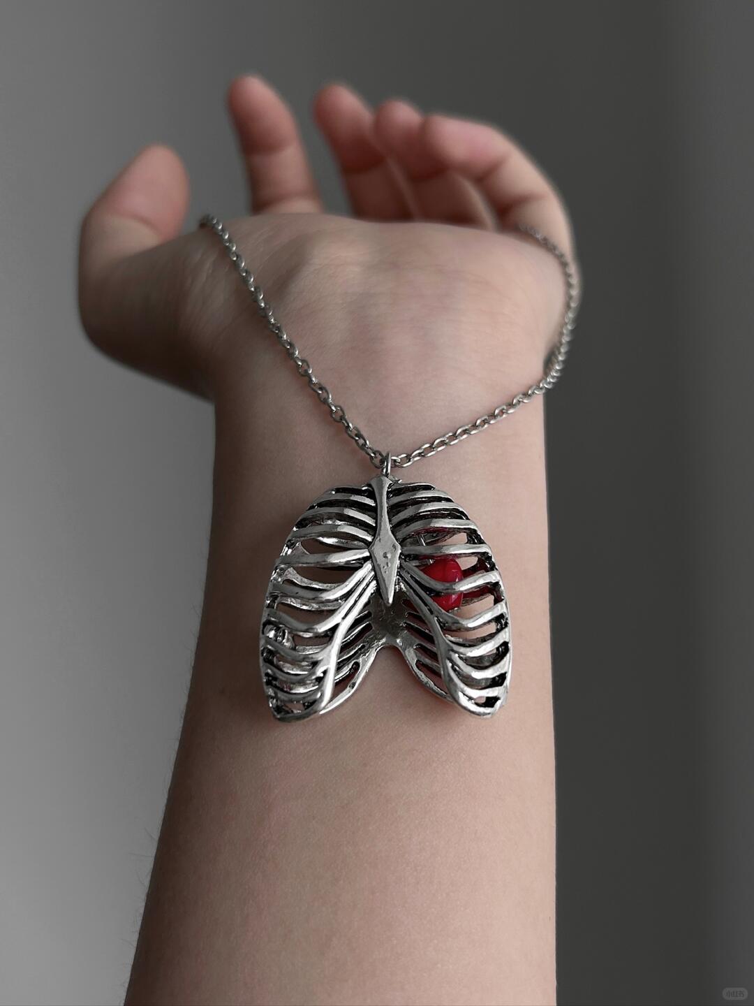 Heart on Trial Necklace | Y2K Gothic Romance (Limited Edition)