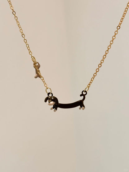 Love My Puppy Necklace | Dachshund Charm & Forever Love (Limited Edition)