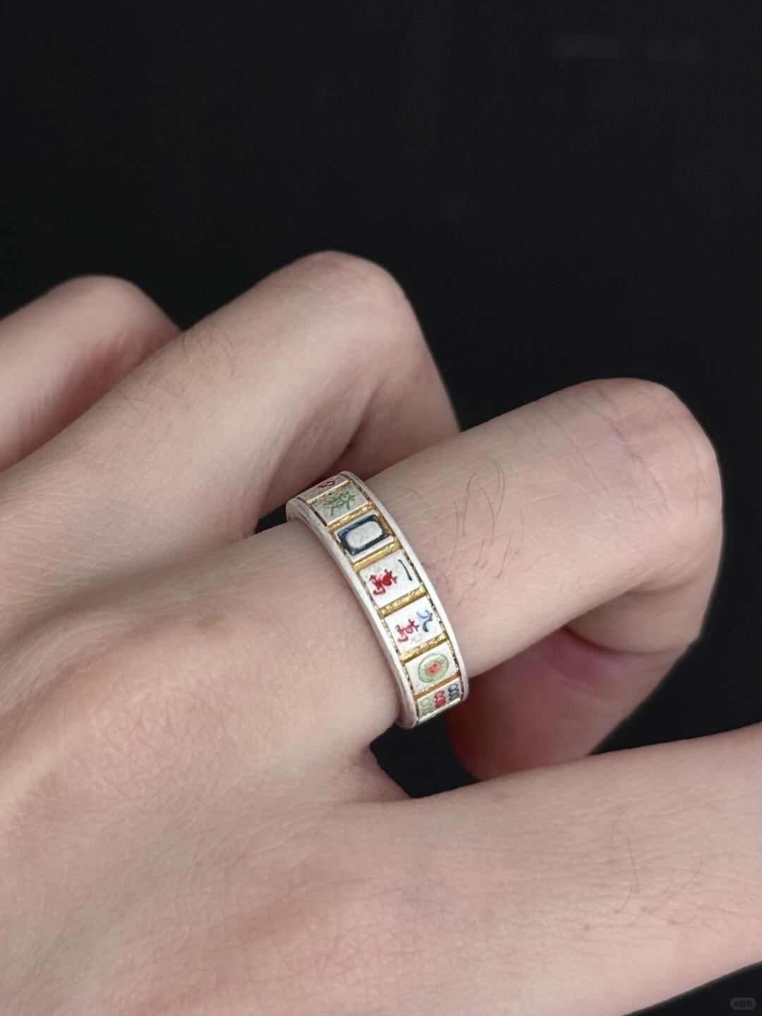 Mahjong Luck | Touch for Fortune Statement Ring (Y2K Limited)