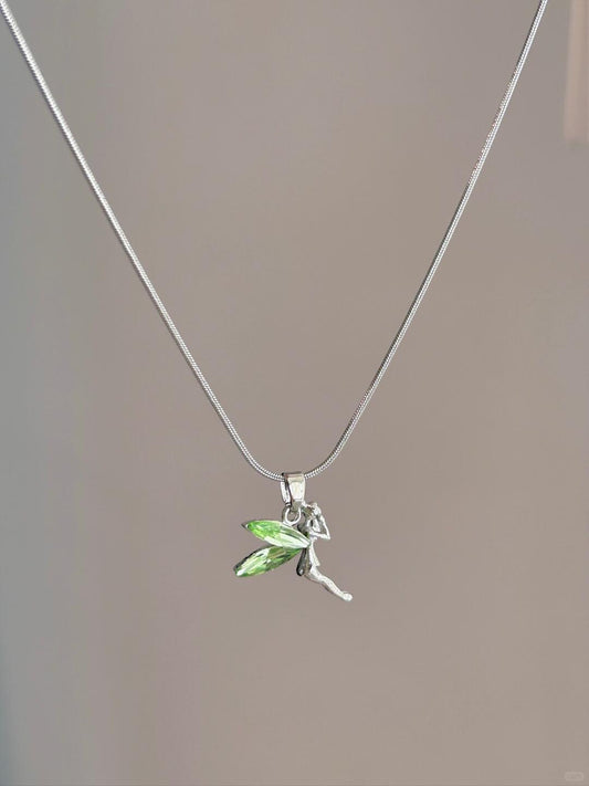 Green Field Elves Necklace | Poetic Elegance & Natural Design (Limited Edition)