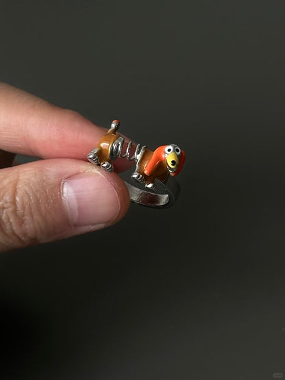 Boing Pup | Bobble Spring Dog Ring for Y2K Playful Vibes (Limited)