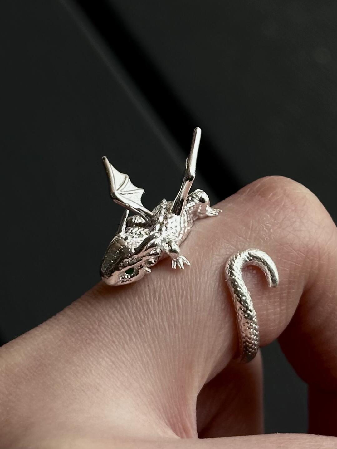 Raised a Magic Dragon | Enchanted Dragon Scale Ring (Y2K Limited)