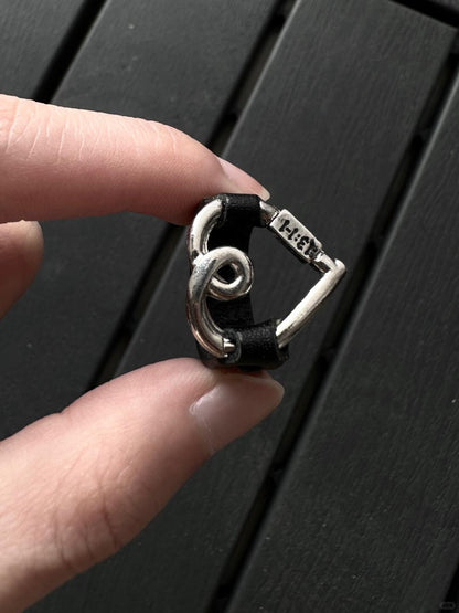 Black Caged Love Ring | Bold Elegance & Poetic Design (Limited Edition)