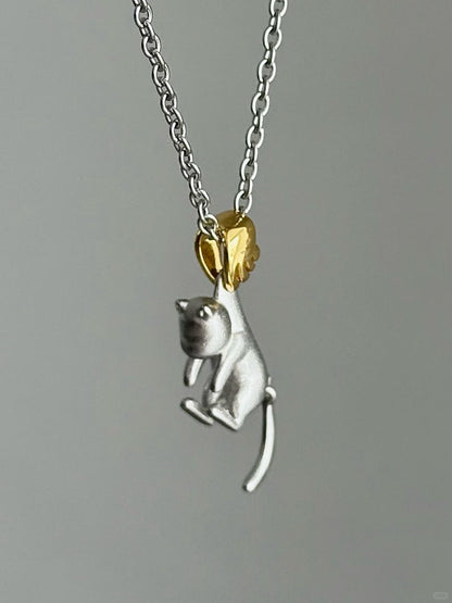Fate’s Grasp | Mischievous Kitten Pendant Necklace (Y2K Limited)