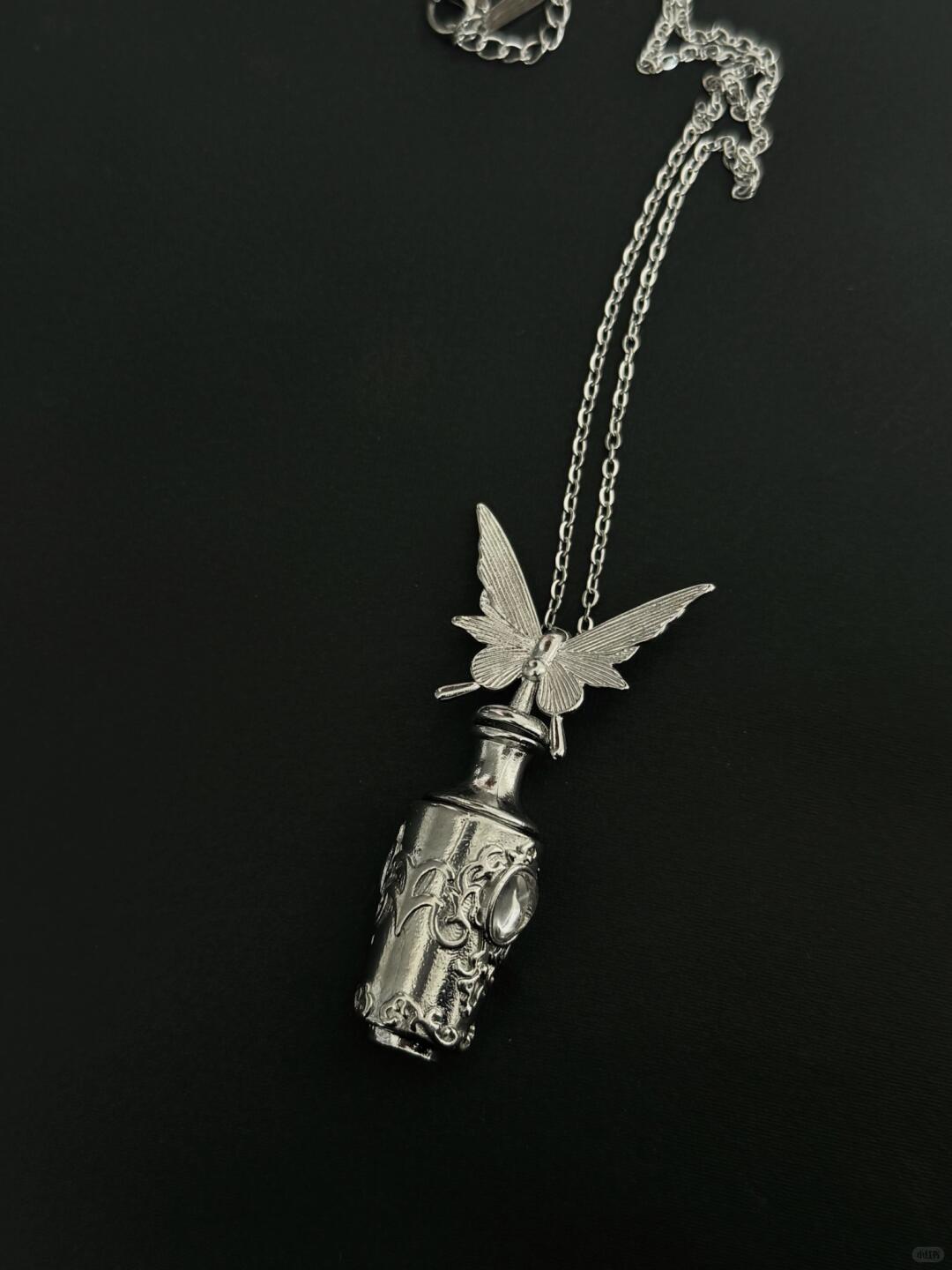 Sacred Vial | Butterfly Soul Freedom Necklace (Y2K One-of-a-Kind)