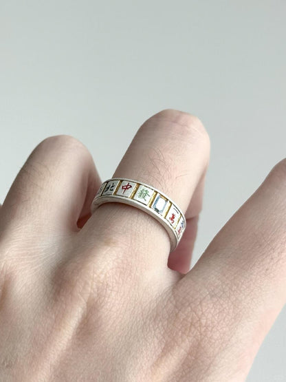 Mahjong God | Red Zhong Wealth Blessing Statement Ring (Y2K Limited)