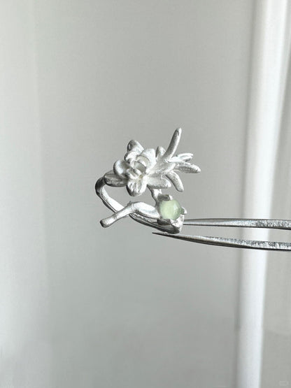 Spring Prelude | Bamboo Shadow & Blossom Ripple Ring (Y2K Limited)