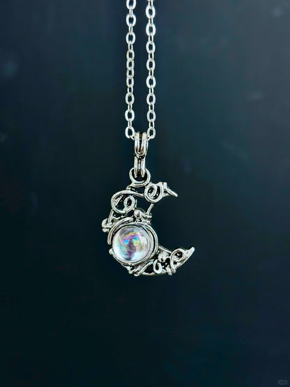 Moonlight Necklace | Borges-Inspired Poetic Elegance (Limited Edition)