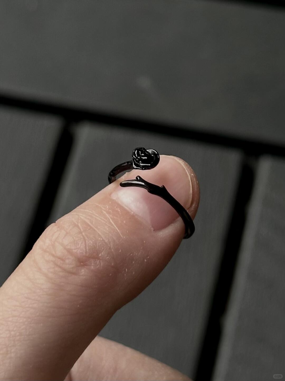 She’s a Difficult Flower | Black Rose Thorn Ring for the Beautifully Guarded