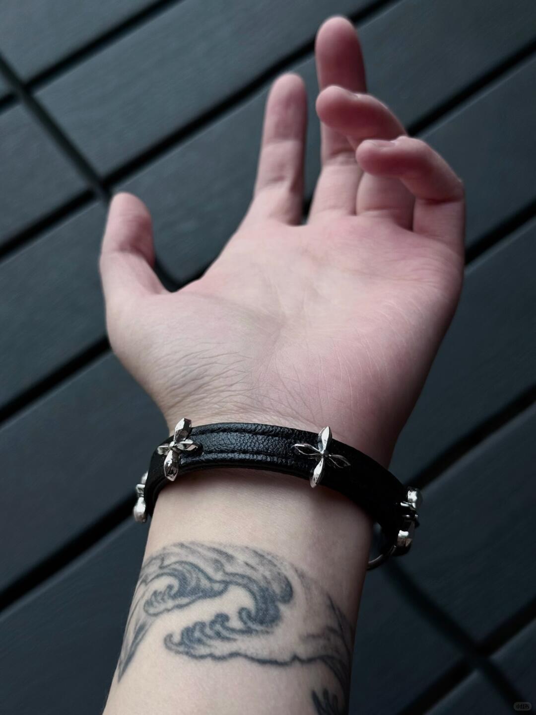Force Bloom | “Have You Pushed Hard Enough?” Floral Leather Bracelet (Y2K Limited)