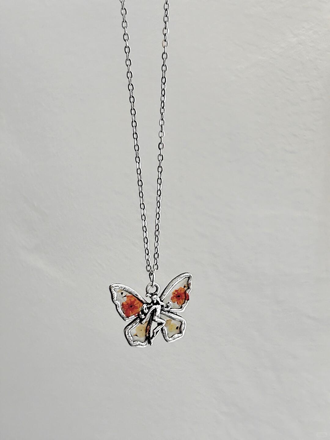 Sphenoid Girl Necklace | Vintage Butterfly Soul & Poetic Design (Limited Edition)