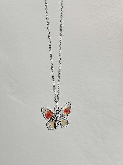 Sphenoid Girl Necklace | Vintage Butterfly Soul & Poetic Design (Limited Edition)