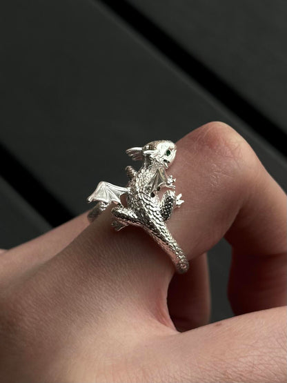 Raised a Magic Dragon | Enchanted Dragon Scale Ring (Y2K Limited)