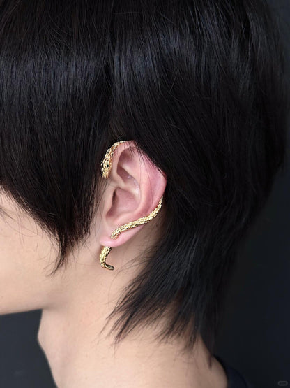 Serpent’s Unbound | Dark Romance Snake Stud Earrings (Y2K Limited)