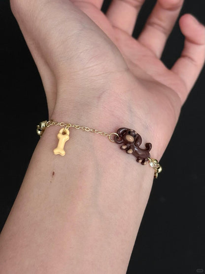 Puppy Time Bracelet | Playful Dachshund Charm (Limited Edition)