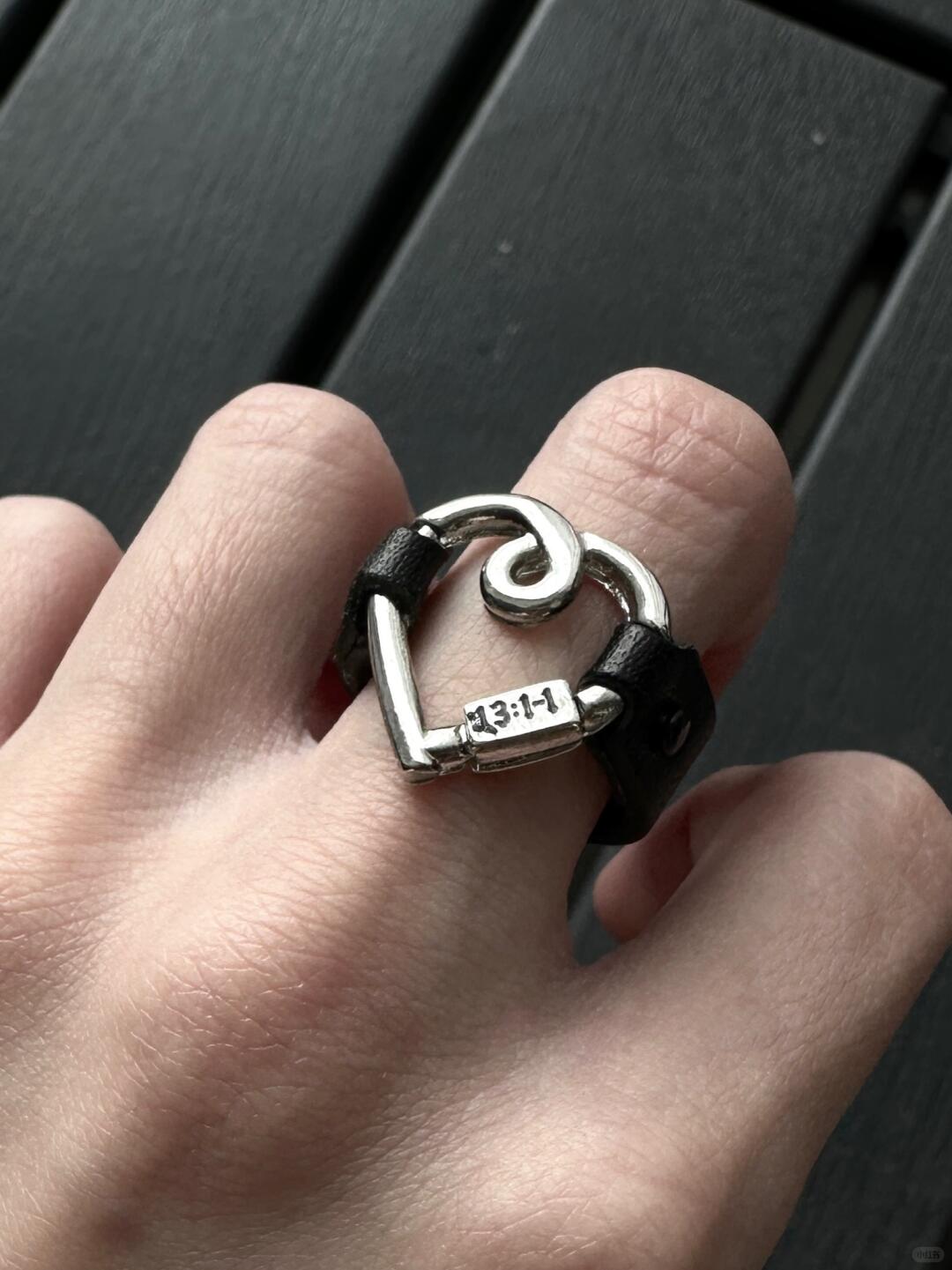Black Caged Love Ring | Bold Elegance & Poetic Design (Limited Edition)