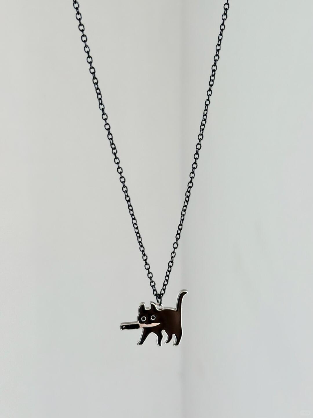 Stealth Cat | Assassin’s Secret Mission Pendant Necklace (Y2K Limited)