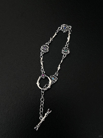 Rosette Cross Necklace | Gothic Elegance & Poetic Design (Limited Edition)