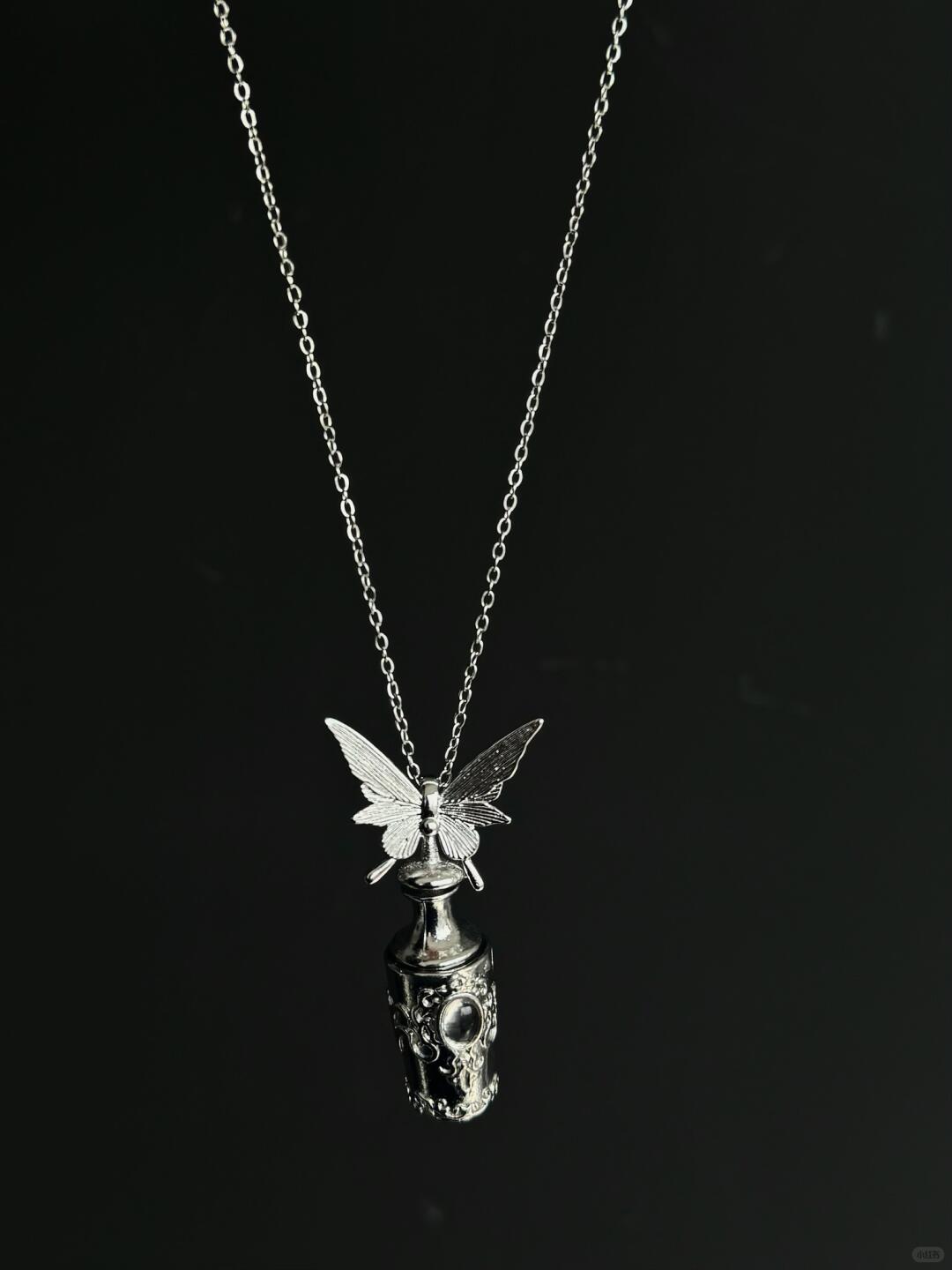 Sacred Vial | Butterfly Soul Freedom Necklace (Y2K One-of-a-Kind)