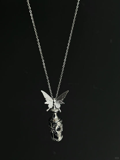 Sacred Vial | Butterfly Soul Freedom Necklace (Y2K One-of-a-Kind)