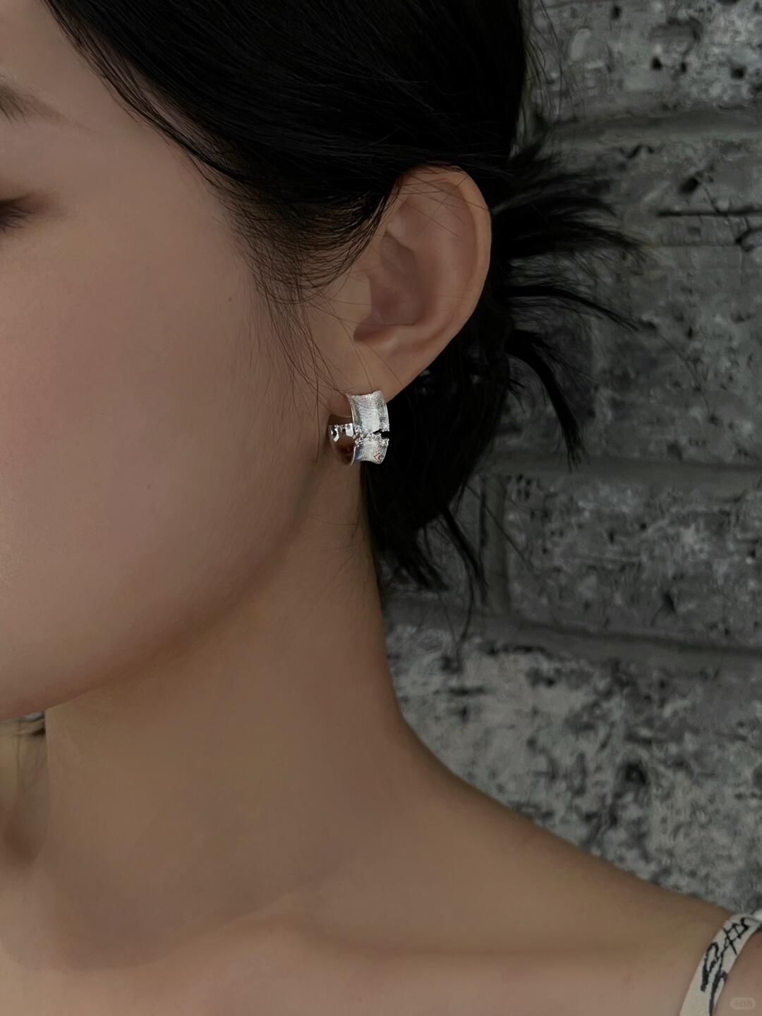 Y2Bling Pause in Silver Earrings | Pause in Silver (Limited Edition)