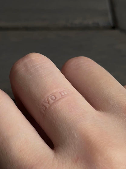 Camus | Absurdity Rules, Love Rescues | Dual-Message Handcrafted Ring