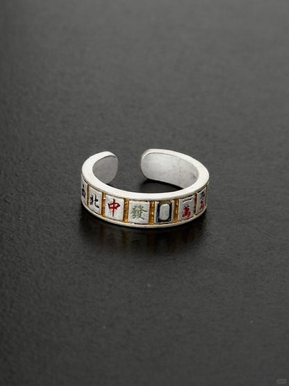 Mahjong Luck | Touch for Fortune Statement Ring (Y2K Limited)