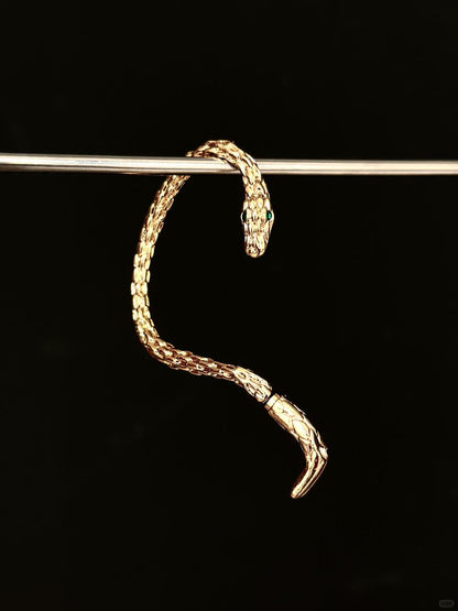 Serpent’s Unbound | Dark Romance Snake Stud Earrings (Y2K Limited)