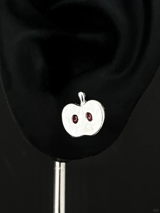 Apple Heart Earrings | Poetic Elegance & Autumn Charm (Limited Edition)