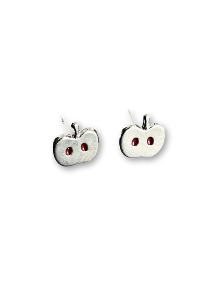 Apple Heart Earrings | Poetic Elegance & Autumn Charm (Limited Edition)