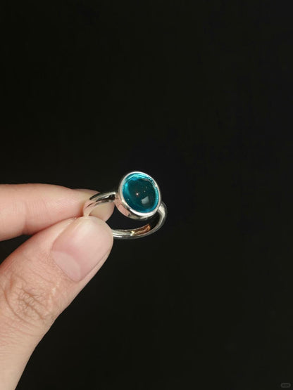 Aquamarine Drop | Eternal Blue Sea Ring (Y2K Limited)