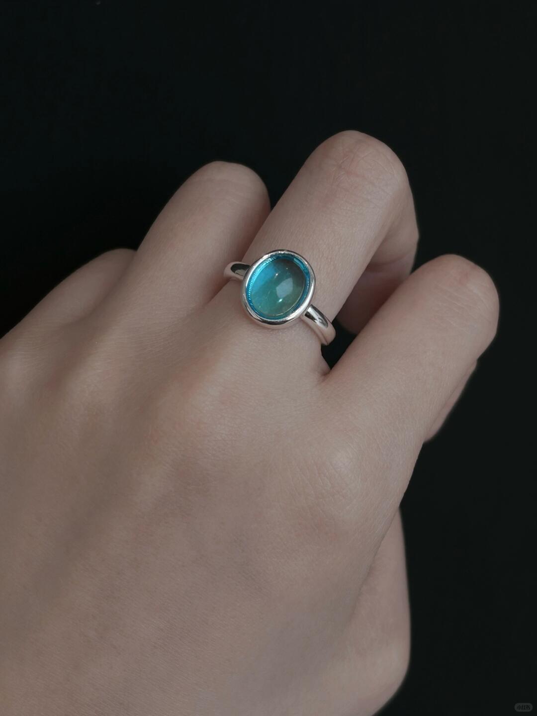 Aquamarine Drop | Eternal Blue Sea Ring (Y2K Limited)